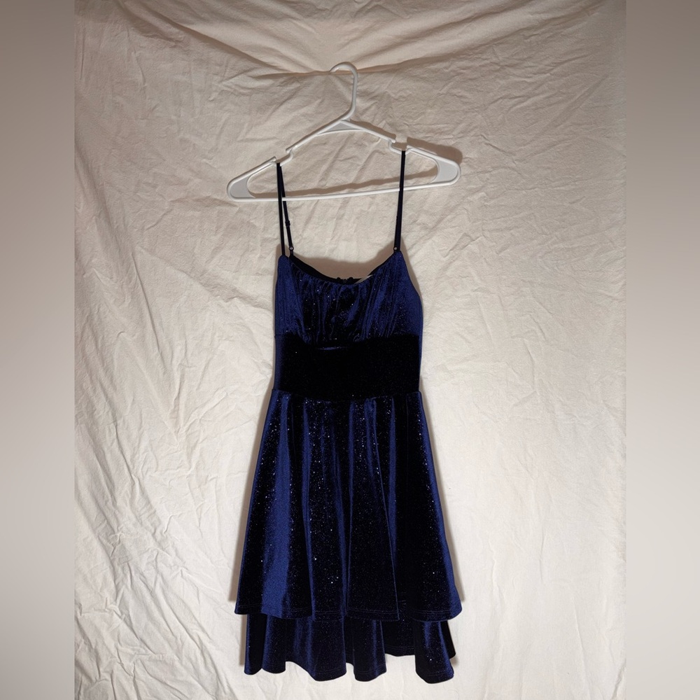 Dark navy blue sparkly dress